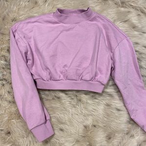 ASOS Lavender Cropped Long Sleeve